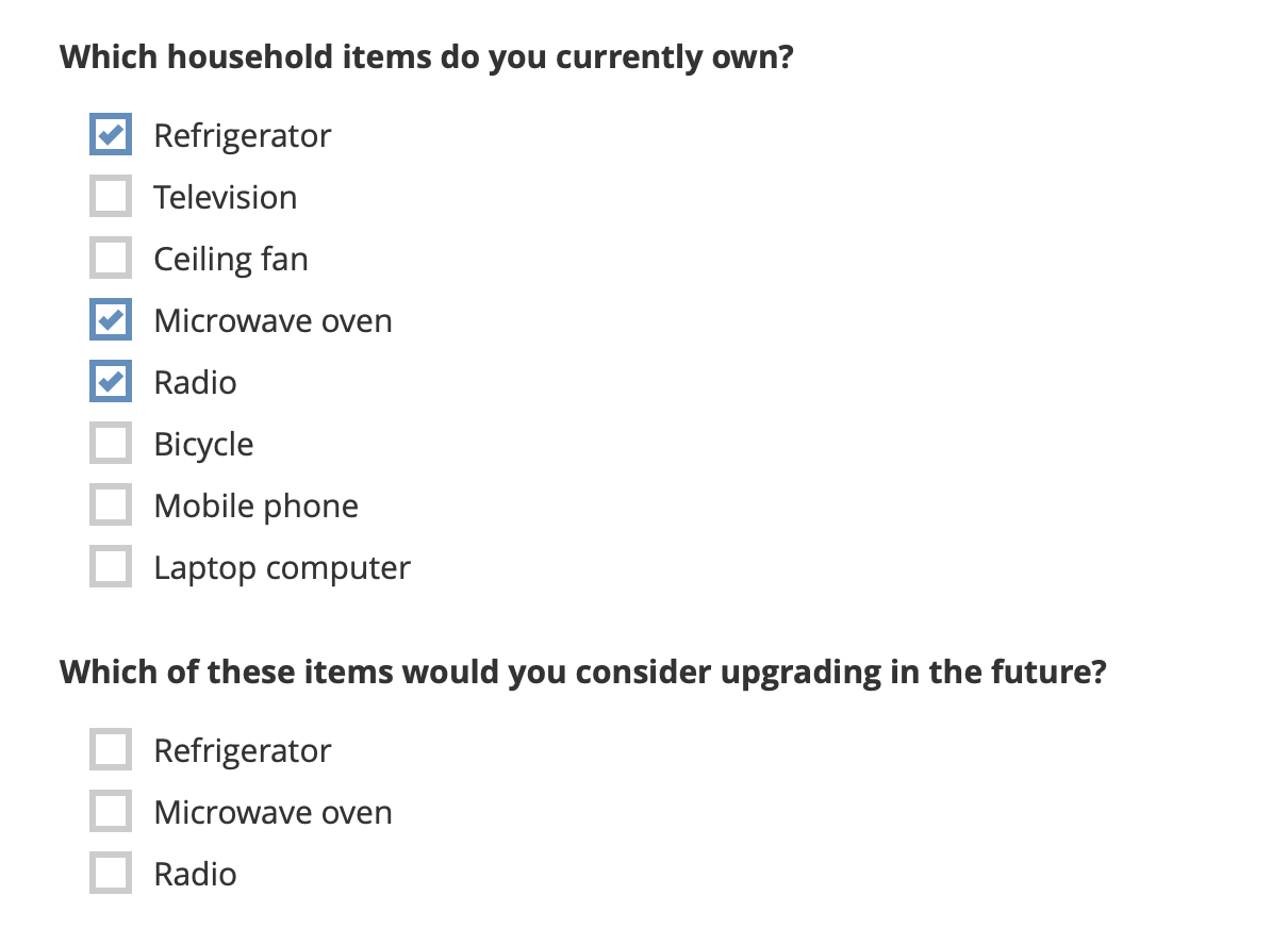 Choice filters