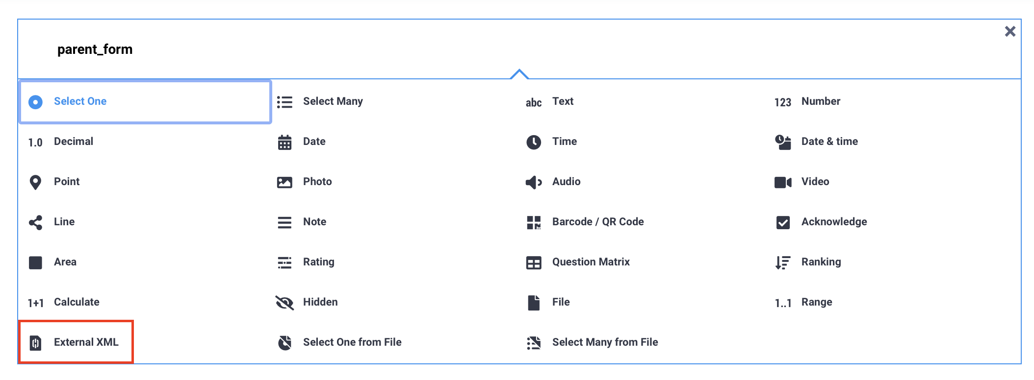 Select External XML question