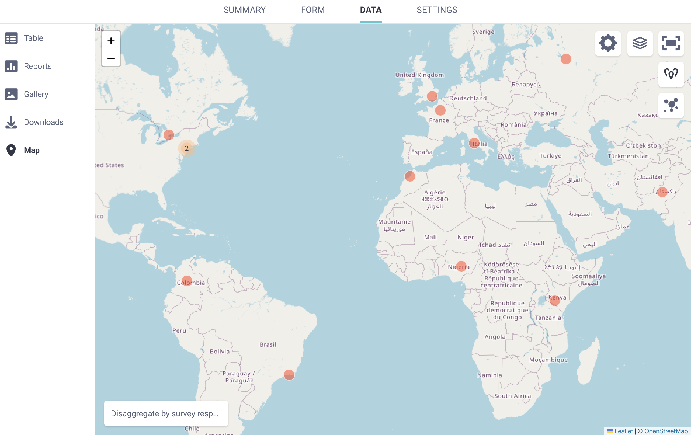 Mapping GPS data