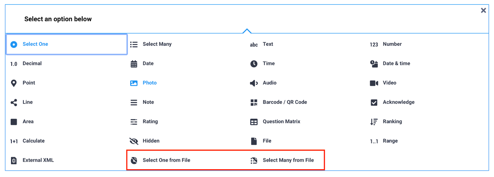 Select questions