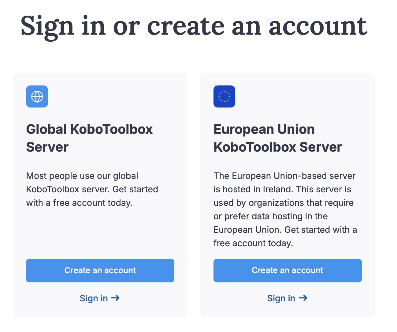 KoboToolbox servers