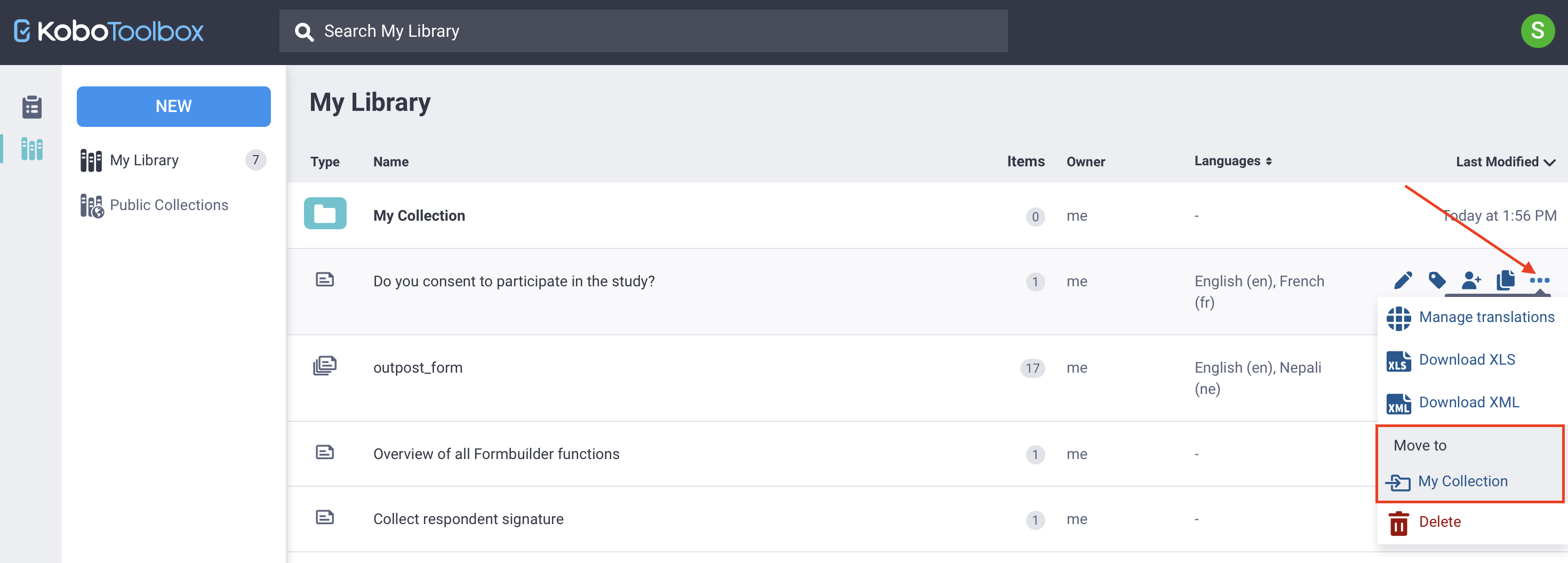 Agregar a la colección