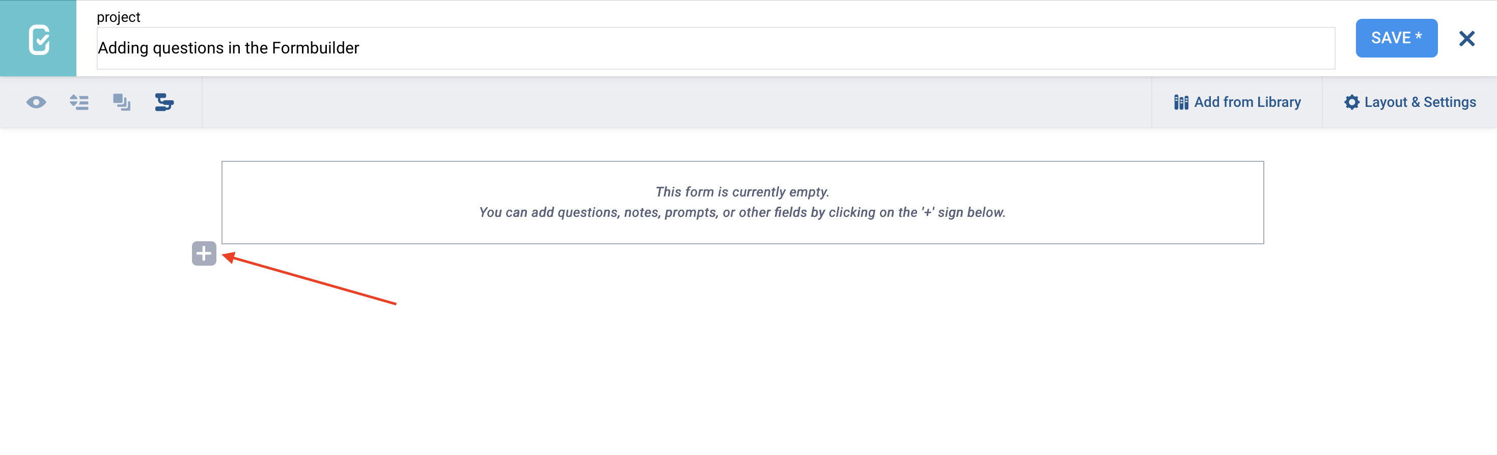 Ajouter une question dans le Formbuilder