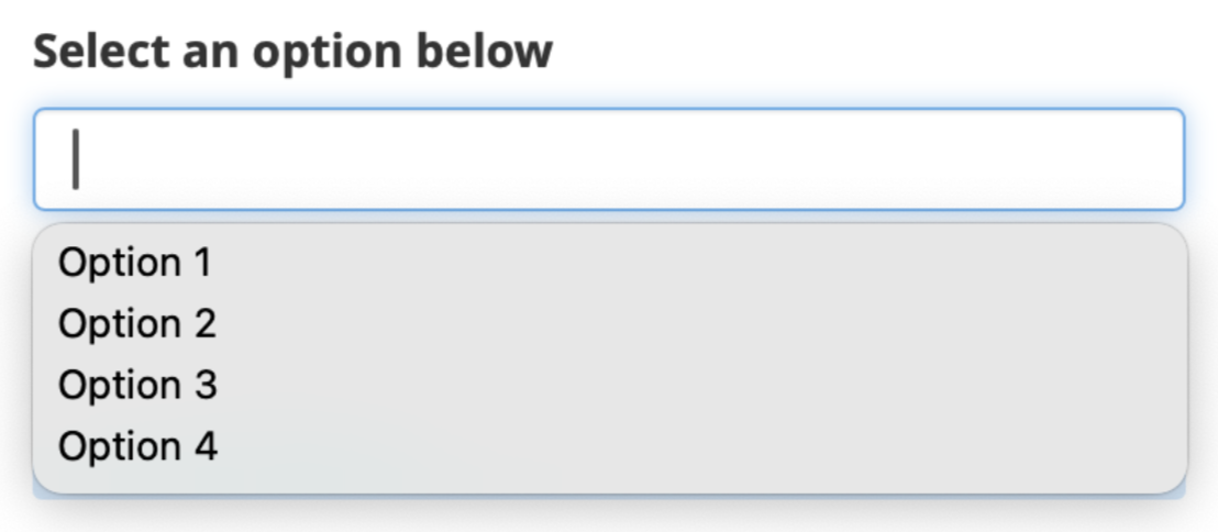 Apparence autocomplete