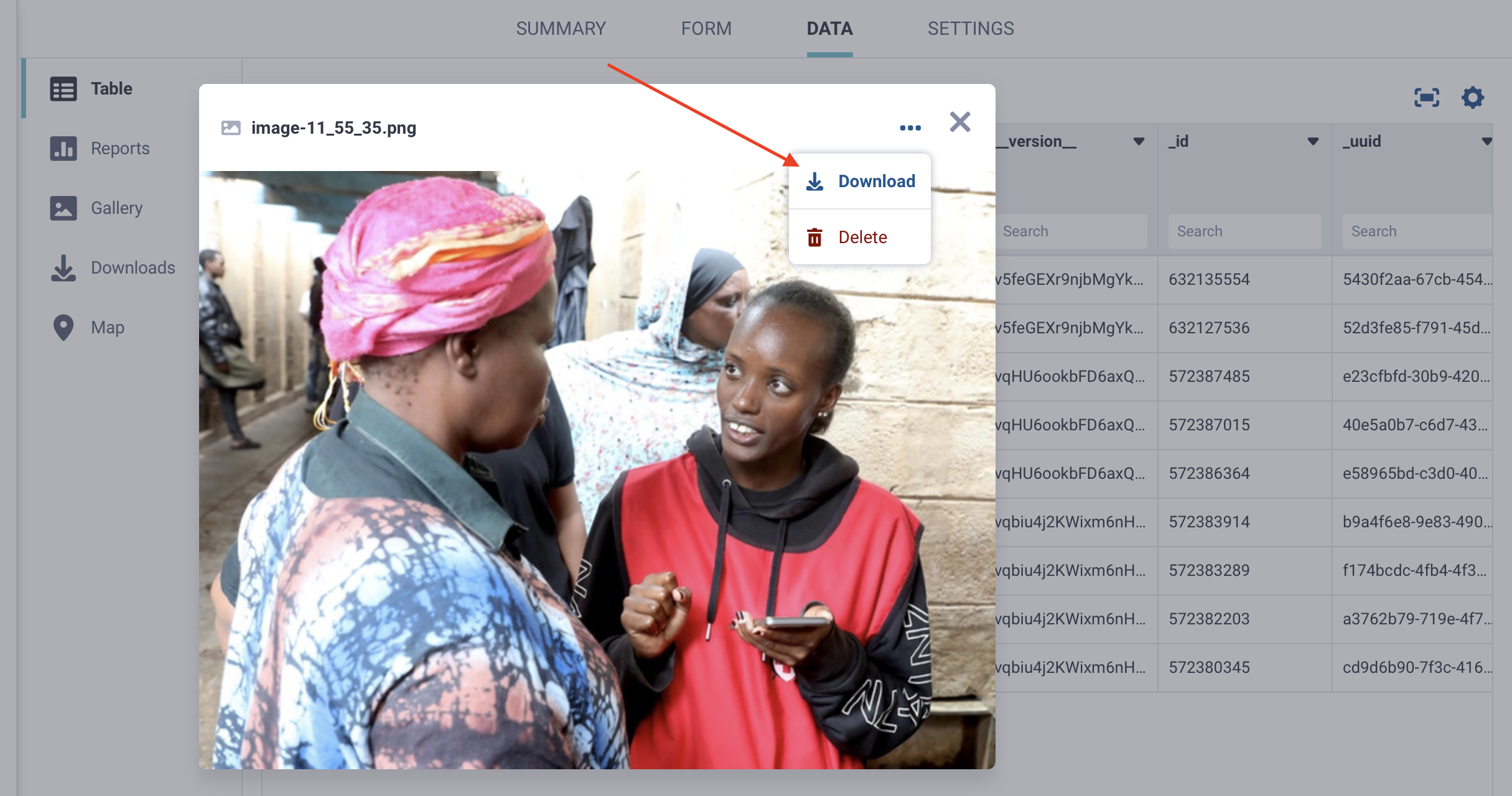 Télécharger un fichier multimédia