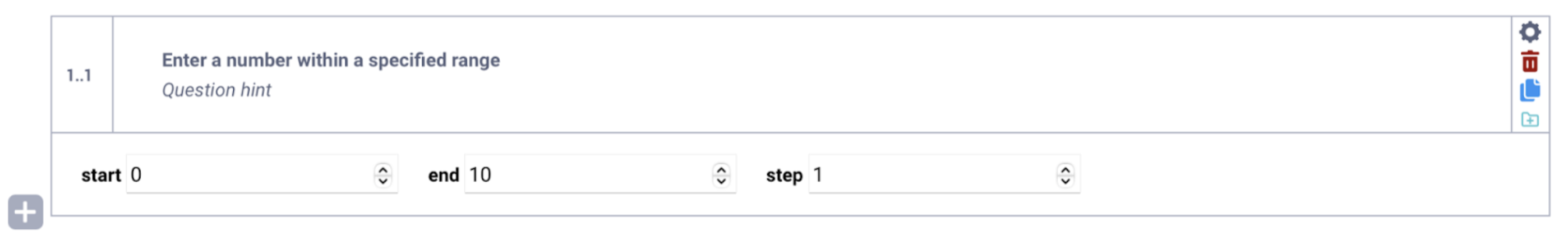 Question de type Intervalle